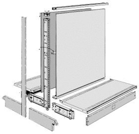 Lozier Gondola Shelving Heights Depths, Lozier Shelving Assembly Instructions